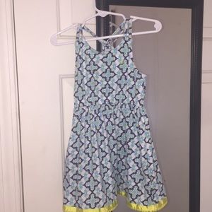 Blue Toddler Dress Yellow Trim Nautica